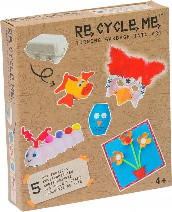 Re-Cycle-Me Basteln mit Eierbox für Mädchen