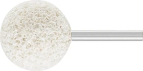 Pferd KU 40 6 AH 2 D12V RUBBER Kugelstift Schleifstift K2, 40x40mm, 5 Stück