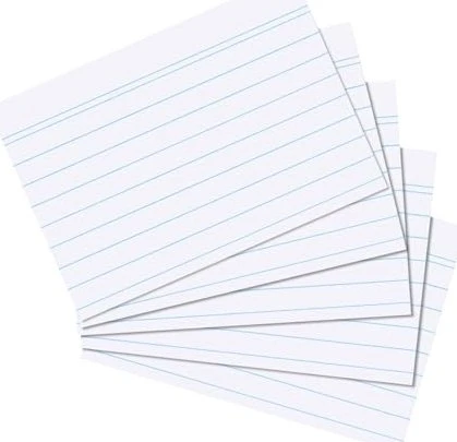 Herlitz Karteikarten, A5, liniert, weiß, 100 Blatt