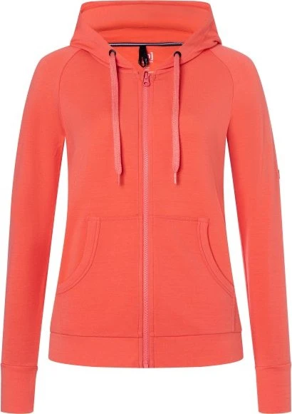 super.natural Essential Zip Hoodie living coral (Damen)