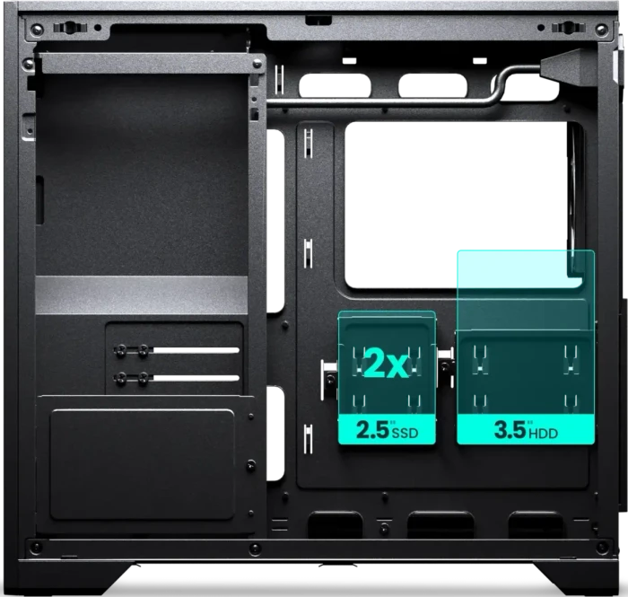 Phanteks XT M5 Black, schwarz, Glasfenster