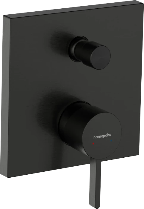 Hansgrohe Finoris Einhebel-Wannenmischer Unterputz mit integrierter Sicherungskombination nach EN1717 für iBox universal brushed black chrome