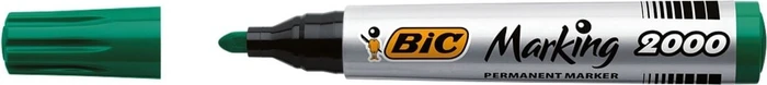 BIC Marking 2000 ECOlutions Permanentmarker Rundspitze 1.7mm grün, 12er-Pack, Box