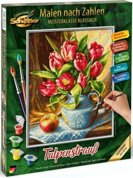 Schipper Arts & Crafts Malen nach Zahlen Tulpenstrauß