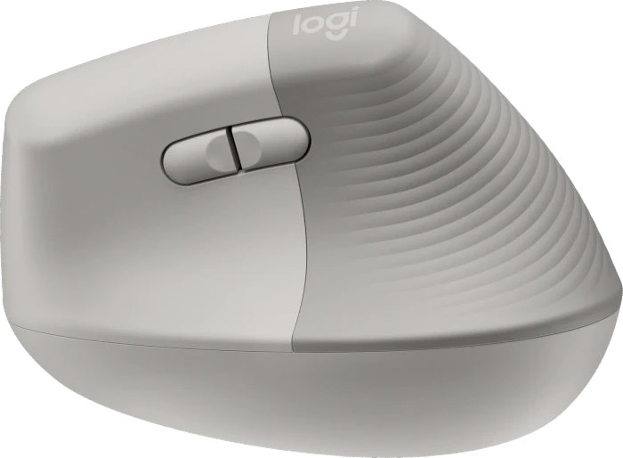 Logitech Lift Vertical Ergonomic Mouse, Sand, Logi Bolt, USB/Bluetooth