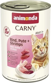 animonda Carny Adult Rind, Pute und Shrimps, 2.40kg (6x 400g)