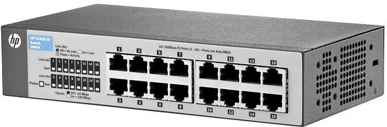 HP OfficeConnect 1410 16 Desktop Switch, 16x RJ-45