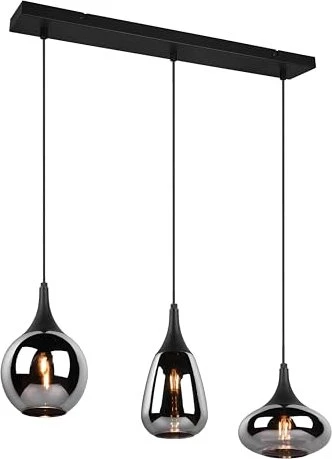 Trio Lumina Pendelleuchte 3-flammig schwarz