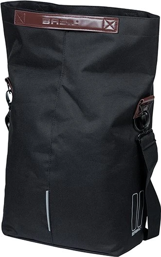 Basil City Shopper MIK Hooks Gepäcktasche schwarz