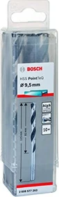 Bosch Professional HSS PointTeQ Spiralbohrer, 9.5x81x125mm, 10 Stück