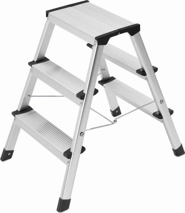 Hailo L90 STEP-KE 2-tlg. Stehleiter, 2x 3 Stufen
