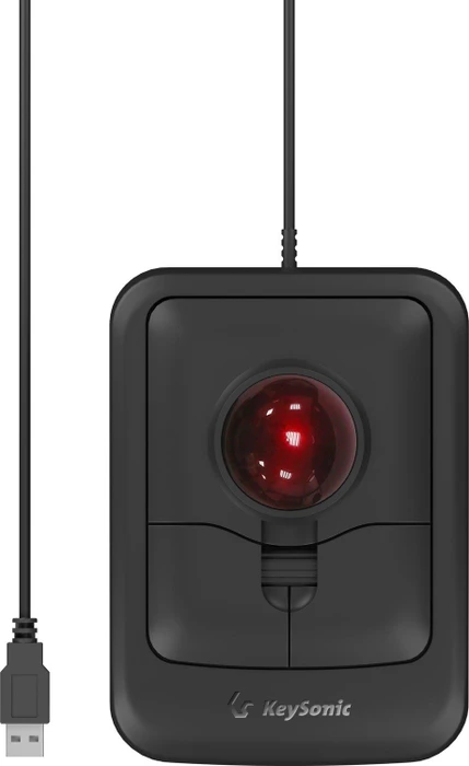 KeySonic KSM-4006-UT Trackball Mouse schwarz, USB-A