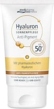 Dr. Theiss medipharma cosmetics Hyaluron Sonnenpflege Anti-Pigment Gesichtscreme getönt LSF50+, 50ml