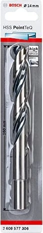 Bosch Professional HSS PointTeQ Spiralbohrer, 14x108x160mm, 1 Stück