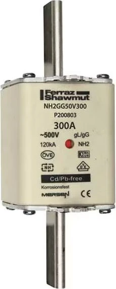 Mersen Sicherungseinsatz DIN NH Standard gG Größe NH2 500VAC 250VDC 300A