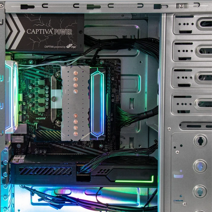 Captiva Highend Gaming R10-0003, Ryzen 7 9700X, 16GB RAM, 1TB SSD, Radeon RX 9060 XT