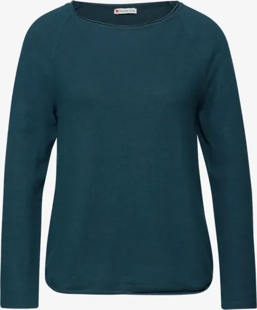 Street One Soft Melange Shirt langarm tide blue (Damen)
