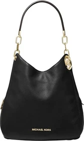 Michael Kors Lillie Large aus gekrispeltem Leder Schultertasche schwarz