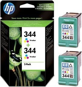 HP Druckkopf mit Tinte 344 dreifarbig, 2er-Pack