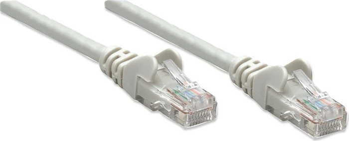 Intellinet Patchkabel, Cat5e, U/UTP, RJ-45/RJ-45, 5m, grau