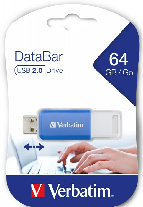 Verbatim DataBar 64GB blau, USB-A, USB 2.0