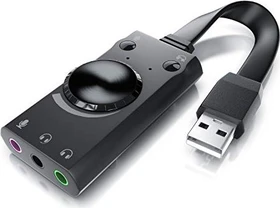 CSL-Computer USB Mini Soundkarte mit Virtual Surround