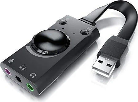 CSL-Computer USB Mini Soundkarte mit Virtual Surround