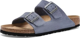 Birkenstock Arizona Veloursleder stone blue (Damen)