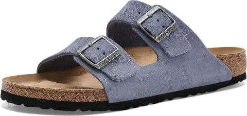 Birkenstock Arizona Veloursleder stone blue (Damen)