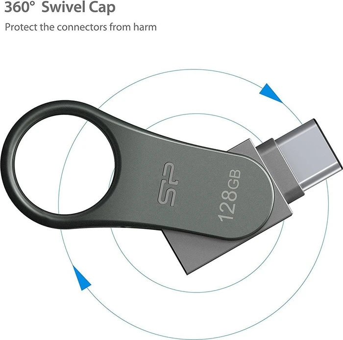 Silicon Power Mobile C80 128GB, USB-A + USB-C, USB 3.2 Gen 1×1