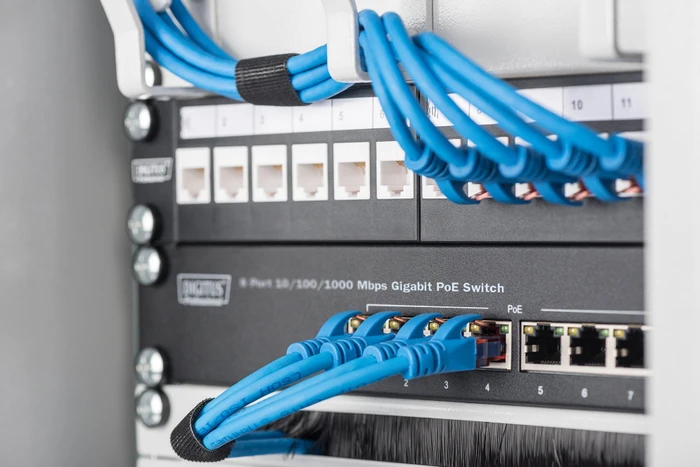 Digitus DN-953 Rackmount Gigabit Switch, 8x RJ-45, 80W PoE+