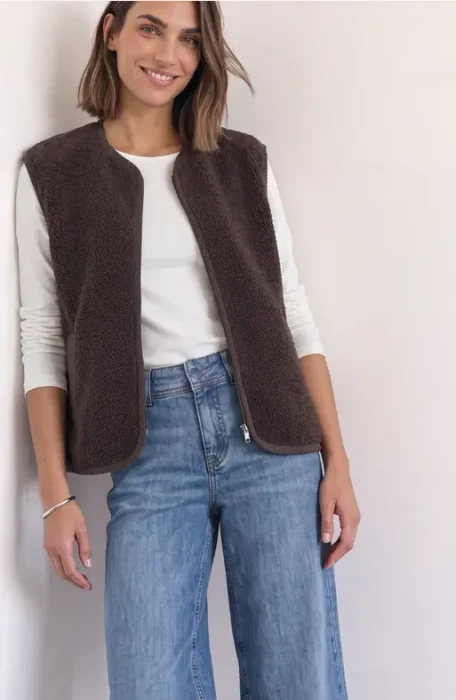 Street One Teddy mit Zipper und Corddetails Weste (Damen)