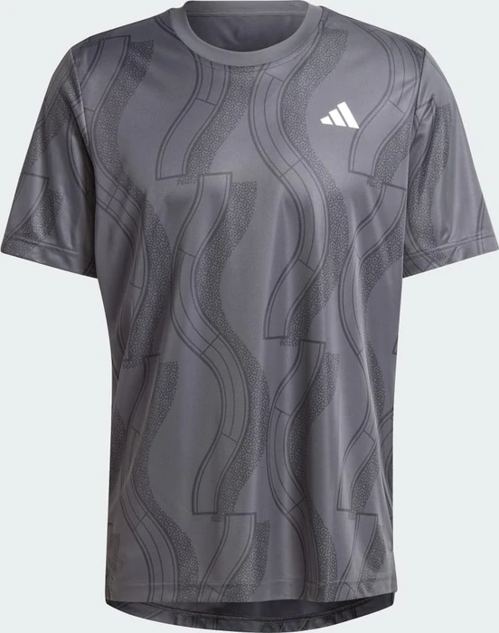 adidas Club Tennis Graphic Funktionsshirt kurzarm carbon/black (Herren)
