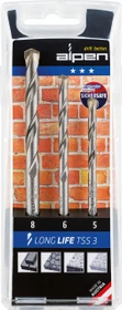 Alpen Long Life TSS 3 Betonbohrer-Sortiment inkl. Werkzeugbox, 3-tlg.