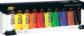 Kreul Solo Goya Acrylfarbe, 10 Farben, 100ml, 10er-Set
