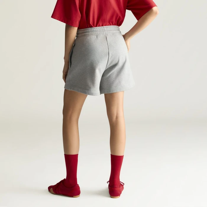 adidas by Stella McCartney TrueCasuals Terry Shorts medium grey heather/white (Damen)