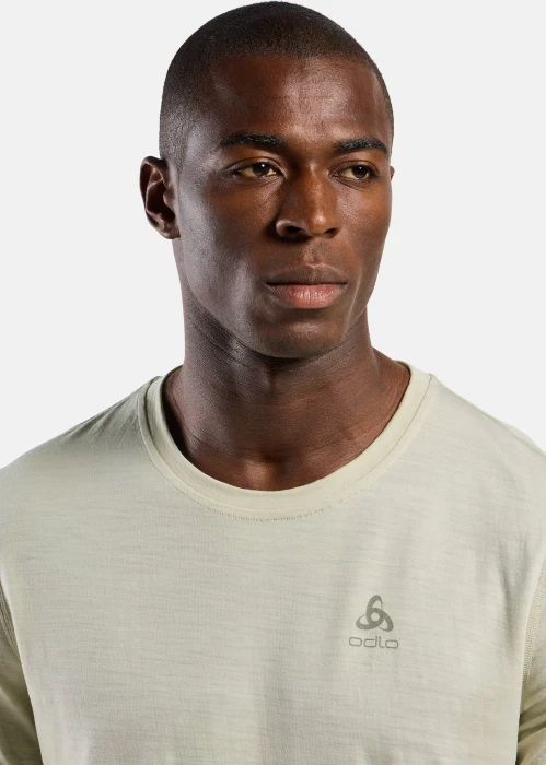 Odlo Natural Merino 160 Baselayer Funktionsshirt kurzarm agate gray (Herren)