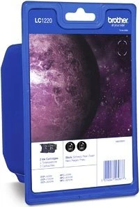 Brother Tinte LC1220BK schwarz, 2er-Pack