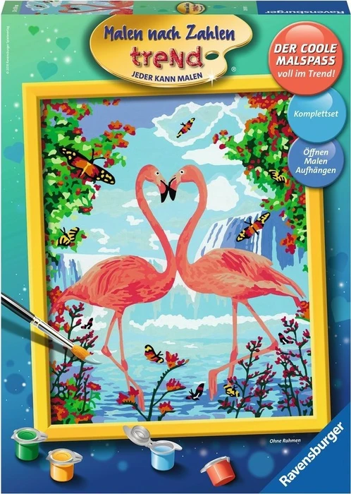 Ravensburger Malen nach Zahlen Flamingo Love