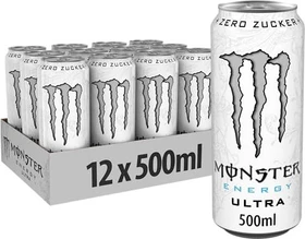 Monster Energy Ultra White Zero Zucker  12x   500ml