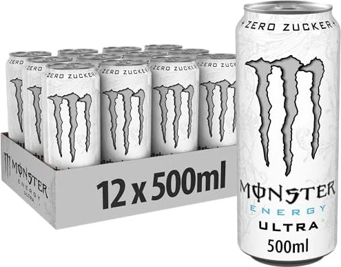 Monster Energy Ultra White Zero Zucker