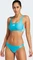adidas 3-Streifen V-Back Bikini-Set lucid cyan/white (Damen) Vorschaubild