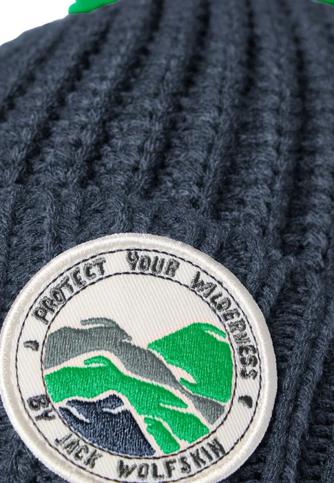 Jack Wolfskin Pompom Badge Beanie midnight sky (Junior)