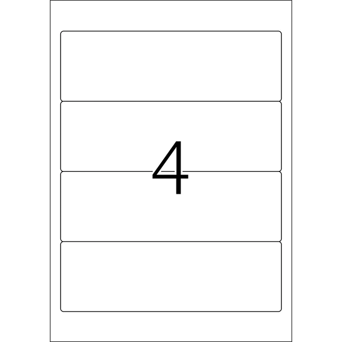 Herma Ordneretiketten, 192x61mm, weiß, matt, 10 Blatt (40 Etiketten)