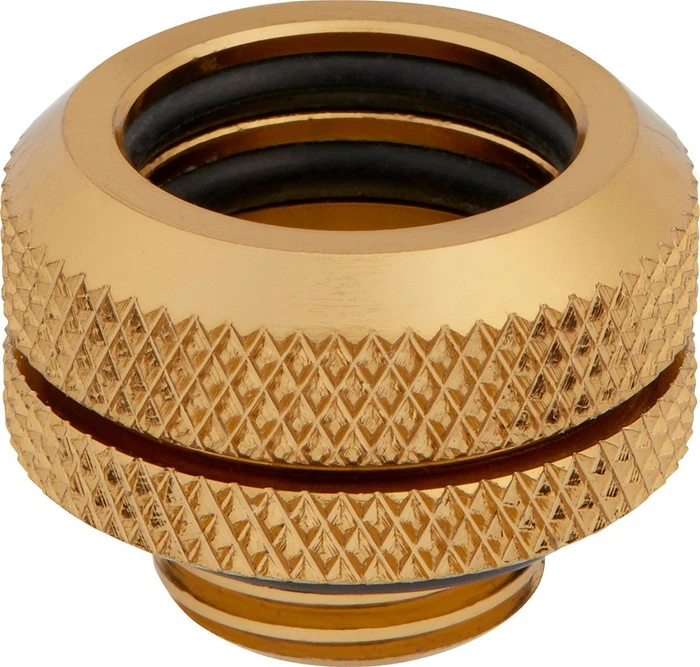 Corsair Hydro X Series XF Hardline, OD Fitting G1/4" auf 14mm, gold, 4er-Pack
