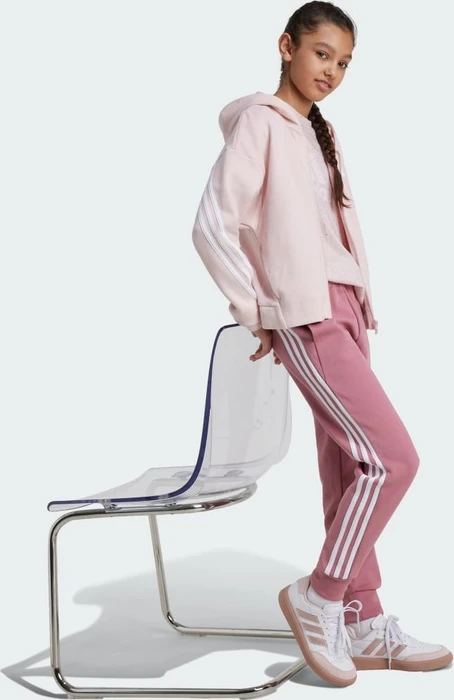 adidas Future Icons 3-Streifen Hoodie sandy pink/white (Junior)