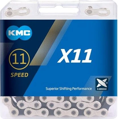 KMC X11 11-fach 118 Glieder Kette silber/schwarz