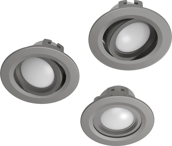 Hama WLAN LED Einbauleuchte 5W nickel, 3 Stück (00176579)