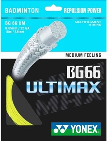 Yonex BG66 Ultimax Badmintonsaite gelb 10m