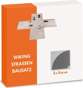 Wiking Zubehör Straßen Bausatz - Kurve 5x